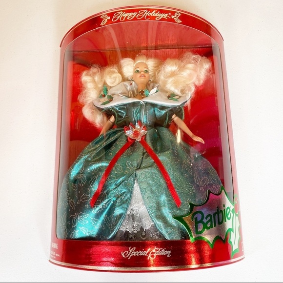 NEW Happy Holidays Barbie 1995 Special Edition